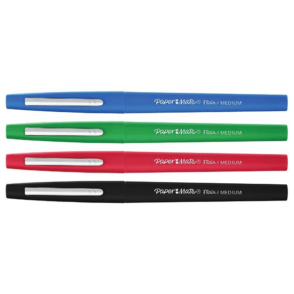 Paper Mate Flair Medium Keçe Uçlu Kalem 4 lü Set